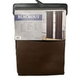 thumbnail image 3 of Set Of 2 Coco Blackout Grommet Top Curtain Panels, Energy Saving, Blocks Noise, Coffee Brown, 3 of 3
