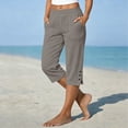 thumbnail image 2 of amlbb Dressy Capri Pants for Women Plus Size High Waist Stretch Womens Golf Capris Pants for Summer with Pockets Work Casual Save to 65% off!, 2 of 6
