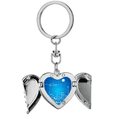 thumbnail image 1 of Metropolis City Aircraft Cloud Landscape Heart Angel Wing Key Chain Holder, 1 of 3