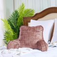thumbnail image 4 of Home Soft Things Textured Velvet Bedrest Pillow - Withered Rose - 20" x 18" x 17", 4 of 7