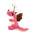 thumbnail image 3 of Llavero de dinosaurio perfecl de metal y peluche rosa, 3 of 8