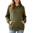 thumbnail image 2 of WAGUTH Maternity Nursing Hoodie for Women Long Sleeve Pullover Sweatshirt with Discreet Breastfeeding Zippers and Pocket for Fall Winter, 2 of 5
