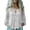 White, variant on Staron Spring Summer Fall Linen Shirt for Women V-Neck Button Down Short Sleeve Casual Loose Blouse Top, Army Green S