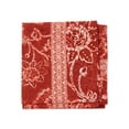 thumbnail image 2 of (2 pack) Time and Tru Women's Floral Bandana Burnt Orange, 2 of 4
