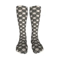 thumbnail image 5 of Yiaed Daisy Plaid Black Print Great elasticity Adult Stockings Sports socks for Men and Women-One Size, 5 of 8