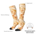 thumbnail image 4 of Naloa Watercolor Sea Shells Thigh High Socks Extra Long Stretchy Sock Women Over Knee High Opaque Stocking Daily Wear, 4 of 6