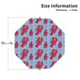 thumbnail image 2 of Kdxio Cartoon Lobsters 2 Funny Coasters,4 Pcs Leather Coasters,Housewarming Gifts,Protect Furniture from Water Marks Scratch and Damage, 2 of 6
