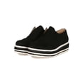 thumbnail image 5 of Women Faux Suede Perforated Slip-On Lug Sole Flatform 19072, 5 of 6