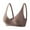 Coffee, variant on Women's Bra Wireless V Neck Comfort Soft Bra Push Up Seamless Bra Adjustable Lightly Padded Breasts Bralette