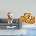 thumbnail image 2 of Estatua De Cerdito De La Fortuna Para Año Nuevo. Escultura Moderna De Resina. Adorno Coleccionable De Animal Para Estantería O Centro De Mesa De Entrada., 2 of 8