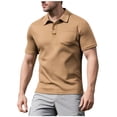 thumbnail image 2 of pstuiky camisetas camisas para hombre, Camisetas para hombre, camisetas casuales básicas de cuello redondo, camisetas de manga corta con bolsillo, blusa de manga corta con cuello vuelto m, 2 of 5