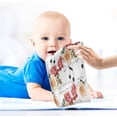 thumbnail image 5 of 3 PCS Musical Notes with Roses Baby Muslin Washcloths, Colorful Soft Absorbent Face Towel Burp Cloths Cotton Bath Wipes Infant Wash Cloth for Newborn Boys Girls, 5 of 7