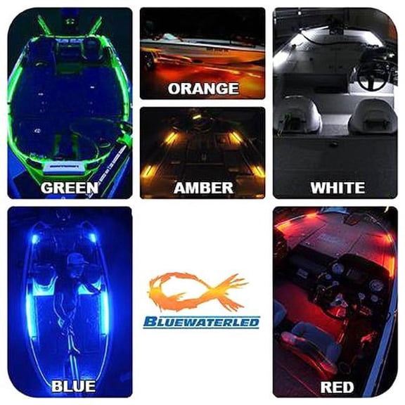 T-H Marine LEDBW-115-G-DP 12 in. 18 LED Light Strip, Green