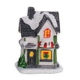 Mini Christmas Village LED Lighted Christmas Village Houses with Figurines, Christmas Village
