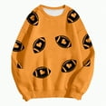 thumbnail image 6 of Towmus Women’s Football Print Graphic Sweatshirt Crewneck Long Sleeve Pullover Tops Oversized Game day Sweatshirts, 6 of 6