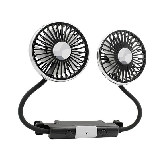 AMLESO Car Fan Head Car Electric Fan Equipment Adjustable Seat Fan Auto Cooling Fan for Car Backseat RV Automotive