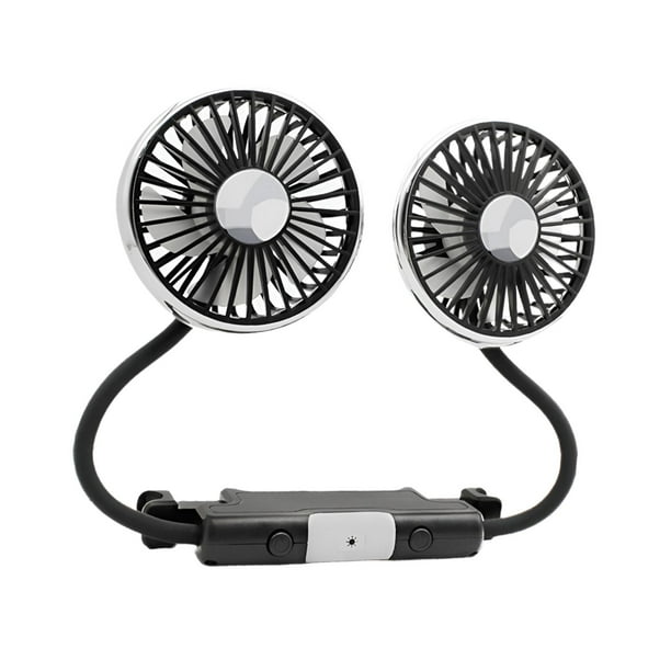 Ventilador de manguera de doble cabezal, accesorios de ventilador de refrigeración automático, fácil de instalar, ventilador de asiento de 3