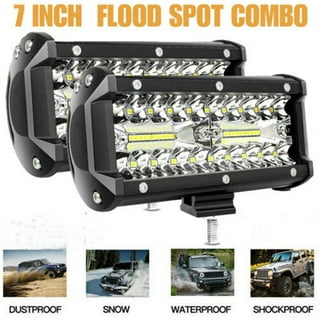 TERRAIN VISION LED Light Bar 52Inch Curved Led Bar Off Road Light W/ 2pcs  4in 60W LED Pods Fog Lights with Wiring Harness Kit for Jeep Trucks Polaris