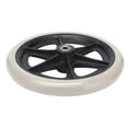 thumbnail image 5 of Wheelchair Wheel 8in PU Walker Caster Replacement Skidproof with Ball Bearing Grey, 5 of 5