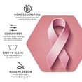 thumbnail image 3 of Ribbon Breast Cancer Awareness Leather Drink Coasters for Drinks (6 Pack) for Tabletop Protection Hexagon, 3 of 6