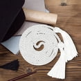 thumbnail image 4 of Graduation Season Honor Cord with Tassels for Bachelor, Master, Doctoral Ceremony, 68 Inch Cotton Honor Ropes Graduation Decorative Ribbon Necklace Props Accessory, 1Pc, Multicolor(White,68x1"), 4 of 7