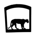 thumbnail image 2 of Napkin Holder with Metal Body and Mountain Lion Design, Black, 2 of 2