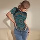 thumbnail image 3 of Fotbe Mandala Body de Mujer con Cuello Redondo y Mangas Cortas, Sin Mangas Ajustado, Suave, Cómodo y Básico-Small, 3 of 7