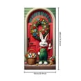 thumbnail image 3 of E Spring Festival Door Curtain Hanging Decor With Bunny And Egg Pattern Polyester Fabric For Holiday Party Background 70.87 Inches High, 3 of 7
