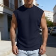 thumbnail image 4 of Guluxicc Tank Tops for Men Classic Fit Everyday Wear Solid Crew Neck Sleeveless Shirts Summer Casual Outfit, 4 of 8