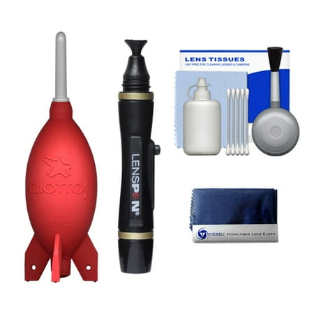 Giotto's Rocket-Air Blower Professional AA1903 Large (Red) + Lenspen Lens Pen Cleaning System + Accessory Kit for Canon, Nikon, Olympus, Pentax and Sony Digital SLR Cameras Giotto's Rocket-Air Blower Professional AA1903 Large (Red) + Lenspen Lens Pen Cleaning System + Accessory Kit for Canon, Nikon, Olympus, Pentax and Sony Digital SLR Cameras