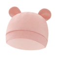 thumbnail image 3 of Gorros infantiles con orejas de oso, gorro para bebé recién nacido meses, gorro infantil para niñas, niños y bebés Rosa, 3 of 9