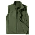 thumbnail image 7 of CharmCyan Men's Outdoor Fishing Vest, Lightweight Sleeveless Practical Workwear, With Added Fleece Suitable For Winter, Double-sided Wearable Army Green L, 7 of 7