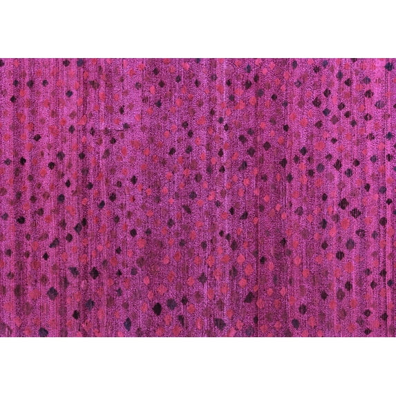 Ahgly Company Indoor Rectangle Abstract Purple Modern Area Rugs, 8' x 10'