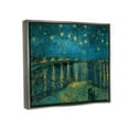 thumbnail image 5 of Stupell Industries Classic Starry Night Over the Rhone Van Gogh Painting Luster Gray Framed Floating Canvas Wall Art, 24x30, by Vincent Van Gogh, 5 of 5