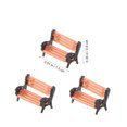 thumbnail image 2 of KAKOWELY Mini Garden Bench Model Plastic Photography Prop for DIY Projects 6Pcs, 2 of 7