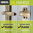 thumbnail image 3 of Surface Mount Storm Door Handle with Lock and Key for \u 陆 es Thick Doors (Matte -Posts), 3 of 8