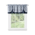 thumbnail image 4 of Achim Callie Light Filtering Double Layer Pick Up Valance, Navy, 58" x 14", 4 of 5