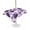 Grape Purple, variant on Outdoor Tablecloth with Umbrella Hole for Patio/Picnic/Party/Camping, Purple Geometric Moroccan Waterproof Table Cloth Rectangle Table Cover Washable, Abstract Art Purple Ombre Modern (60"x 84")