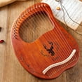 thumbnail image 3 of Amdohai 19-String Wooden Lyre Harp Resonance Box String Instrument with, 3 of 8