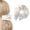 White, variant on ‌ Colorful Hair Scrunchies for Women Girls, Soft Elastic Ponytail Holders, Minimalist Sweet Hair Tie, Hair Accessories, 2Pcs