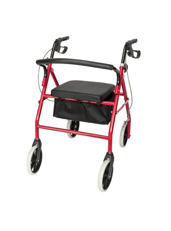 Medline Walkers in Medline Red