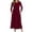 *B-Wine, variant on ClodeEU Women's Long Sleeve Loose Plain Maxi Dresses ,Casual Loose Slim Pleated Long Dresses B-Wine,Womens Plus XL