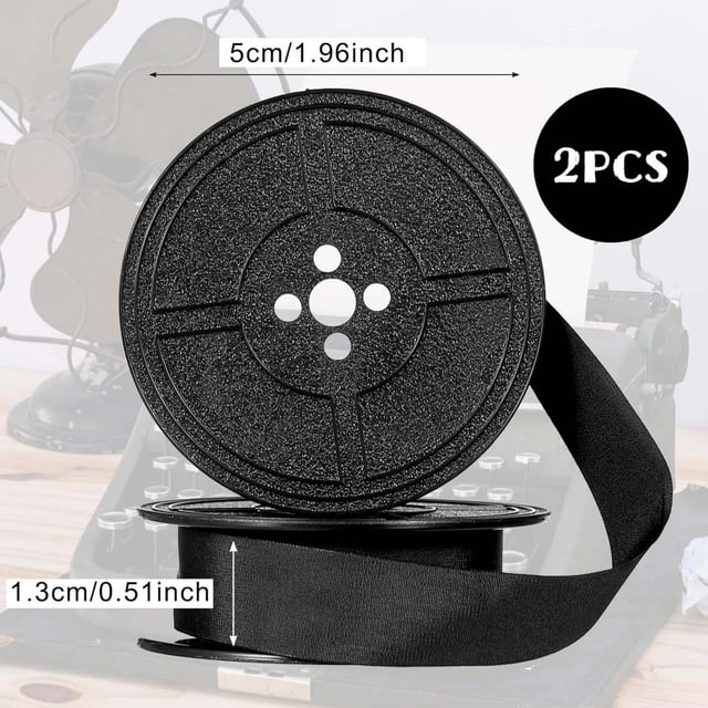 JIAHAOO Typewriter Ribbon 2Pcs Crisp Clear Prints Twin Spool For Daily Office Document Preparation