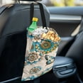 thumbnail image 4 of Yuyamidu Boho Flower Blossom Car Garbage Bag Decorative Accessories Butterfly Vehicle Trash Bag for Van Truck Foldable Car Storage Bag Reusable Auto Rubbish Bag, 4 of 7