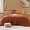 Burnt Orange, variant on Queen Comforter Set - 7 Pieces Sage Green Soft Bed in a Bag Queen with Fitted Sheet, Flat Sheet, 2 Pillow Shams, and 2 Pillowcases- Warm Bedding Sets Queen for All Season