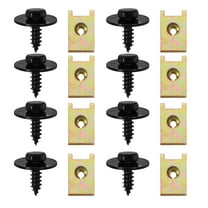 40pcs Car Body Fastener Kit Metal Head Self Tapping Screws with Gaskets for Vehicle Repair Accessories