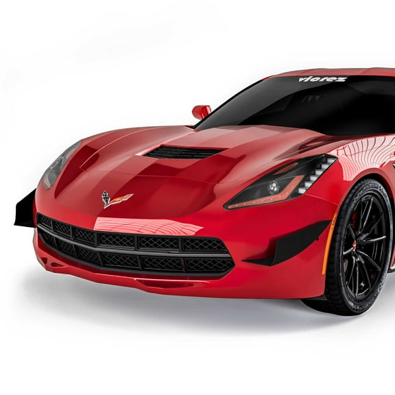 Vicrez V3R Front Bumper Canards vz102095 | Chevrolet Corvette C7 2014-2019