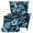 Black and Blue - Monstera Hibiscus, variant on DISNIMO Wingback Chair Covers Slipcover Monstera Hibiscus Print 2 Piece Stretch Wing Chair Covers Washable Furniture Protector with Elastic Bottom for Living Room