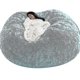 thumbnail image 2 of Puf Lazy Sofa Puf de piel artificial Puf (sin relleno), 2 of 2