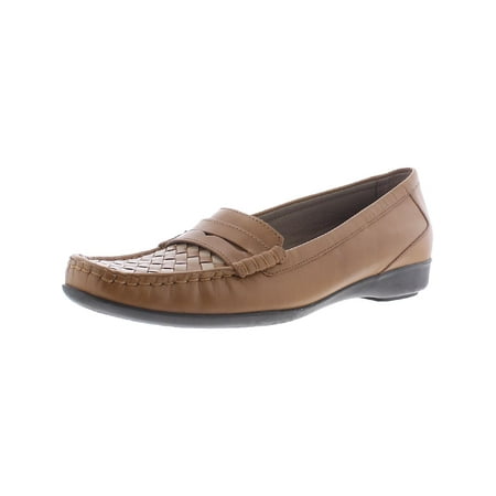 

Walking Cradles Womens Traveler Leather Square Toe Loafers